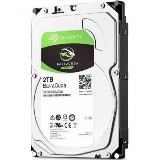 Жесткий диск SEAGATE BARRACUDA , 2ТБ, HDD, SATA III, 3.5" ST2000DM008 Жесткий диск SEAGATE BARRACUDA , 2ТБ, HDD, SATA III, 3.5" ST2000DM008