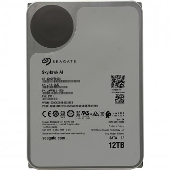 Жесткий диск SEAGATE SATA-III 12TB SKYHAWKAI (7200RPM) 256MB 3.5"