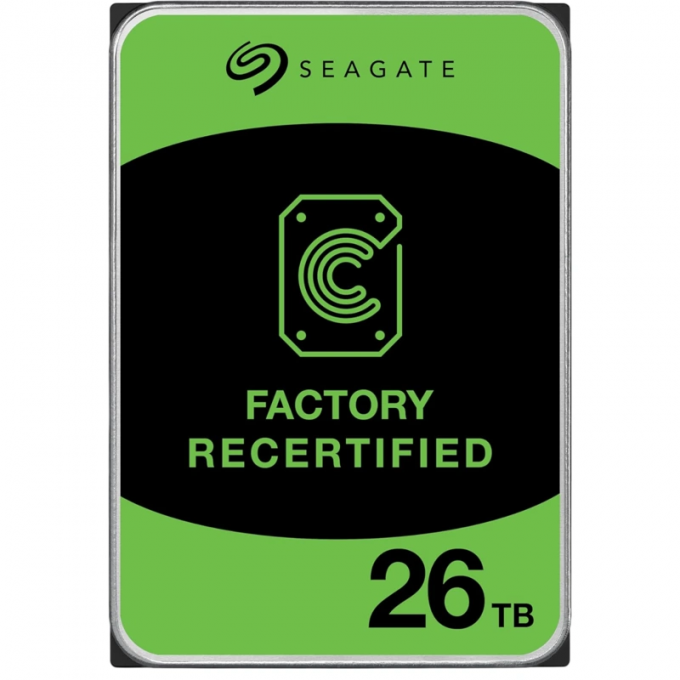 Жесткий диск SEAGATE SATA-III 26TB FACTORY RECERTIFIED SERVER EXOS 512E (7200rpm) 512Mb 3.5" ST26000NM001C