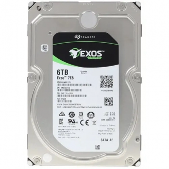 Жесткий диск SEAGATE SATA-III 6TB ST6000NM0115 Server Exos 4KN (7200rpm) 256Mb 3.5"